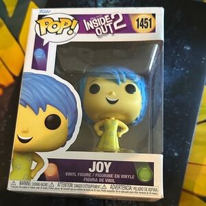 Funko Pop! Inside Out 2 Joy Vinyl Figure - Yellow & Blue
